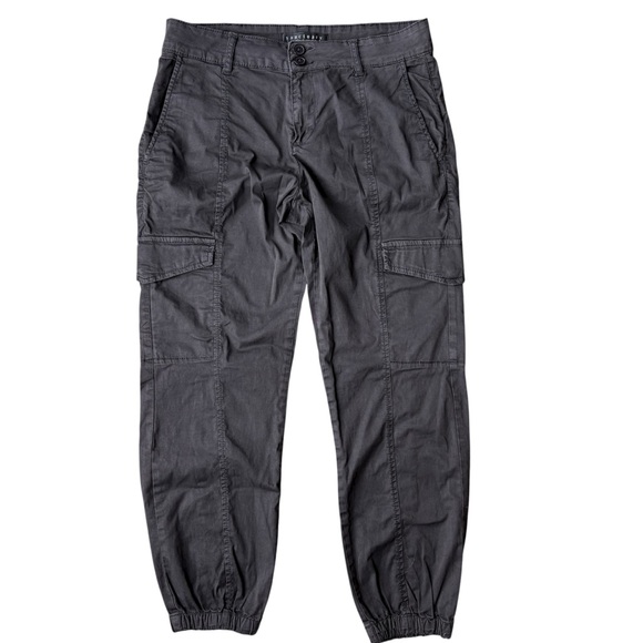 Sanctuary Rebel Women’s Standard Rise Pant Obsidian Brown Size 27 Cargo Jogger - Picture 4 of 9